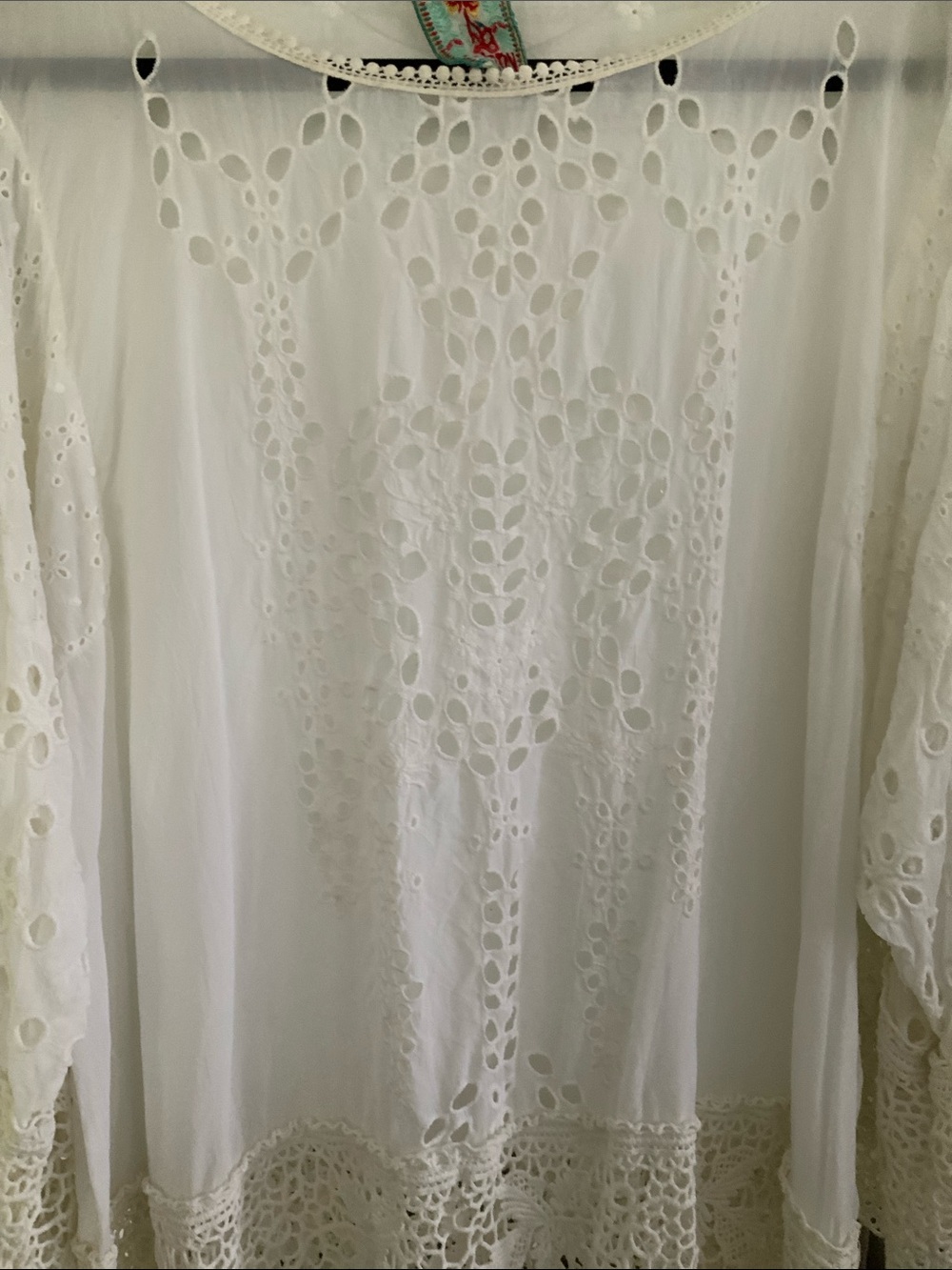 Johnny Was white tunic top - Picture 6 of 6